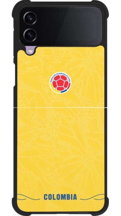 Samsung Galaxy Z Flip4 Case Hülle - Silikon schwarz Kolumbien 2026 personalisierbares Fussballtrikot