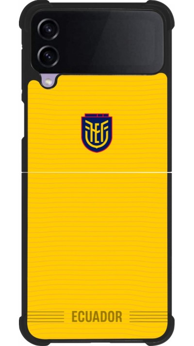 Samsung Galaxy Z Flip4 Case Hülle - Silikon schwarz Ecuador 2026 personalisierbares Fussballtrikot