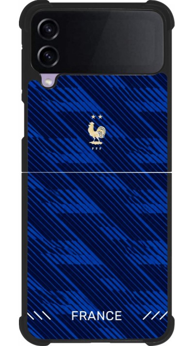 Samsung Galaxy Z Flip4 Case Hülle - Silikon schwarz Frankreich 2026 personalisierbares Fussballtrikot