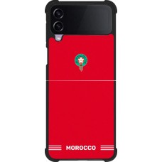 Samsung Galaxy Z Flip4 Case Hülle - Silikon schwarz Marokko 2026 personalisierbares Fussballtrikot