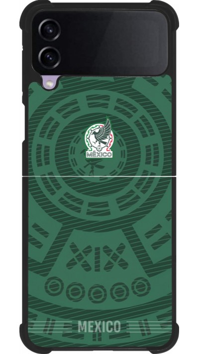 Samsung Galaxy Z Flip4 Case Hülle - Silikon schwarz Mexiko 2026 personalisierbares Fussballtrikot