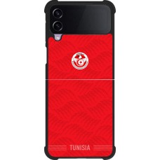 Samsung Galaxy Z Flip4 Case Hülle - Silikon schwarz Tunesien 2026 personalisierbares Fussballtrikot