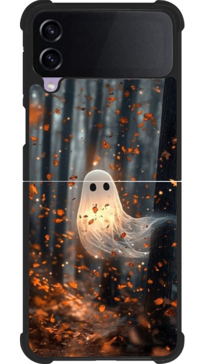 Samsung Galaxy Z Flip4 Case Hülle - Silikon schwarz Halloween 2025 Ghost in the forest