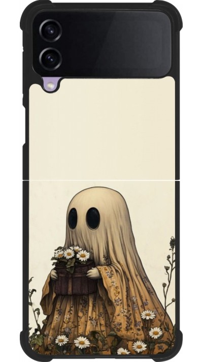 Samsung Galaxy Z Flip4 Case Hülle - Silikon schwarz Halloween 2025 Ghost gardener