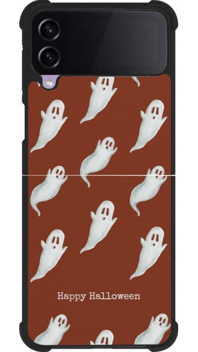 Samsung Galaxy Z Flip4 Case Hülle - Silikon schwarz Halloween 2025 Pattern of ghosts