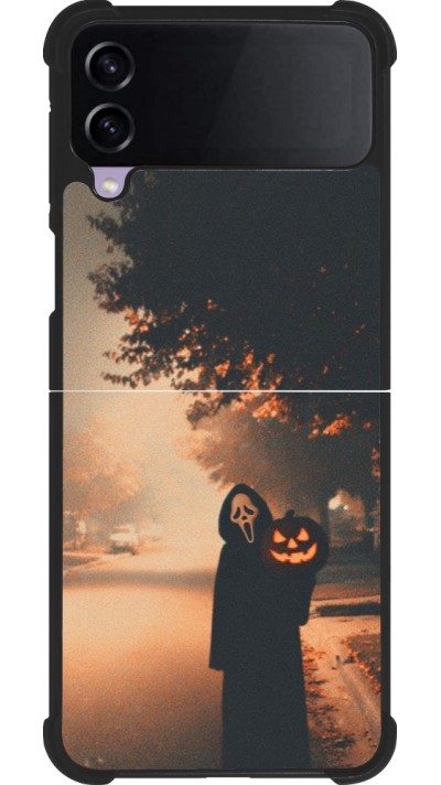 Samsung Galaxy Z Flip4 Case Hülle - Silikon schwarz Halloween 2025 Scream