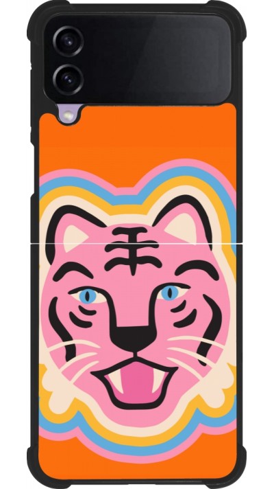 Samsung Galaxy Z Flip4 Case Hülle - Silikon schwarz Lion colors 2026