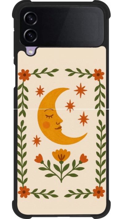 Samsung Galaxy Z Flip4 Case Hülle - Silikon schwarz Half moon stamp 2026