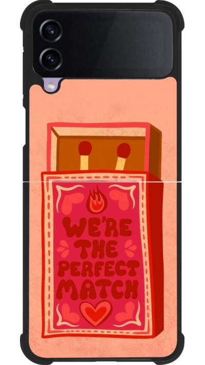 Samsung Galaxy Z Flip4 Case Hülle - Silikon schwarz Saint Valentines Day 26 Perfect Match