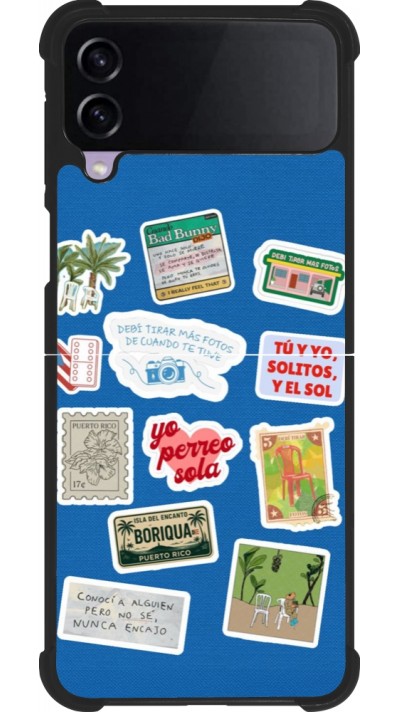 Samsung Galaxy Z Flip4 Case Hülle - Silikon schwarz Seals of the Dominican Republic DTMF