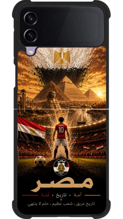Samsung Galaxy Z Flip4 Case Hülle - Silikon schwarz Fussball Ägypten splash 2026