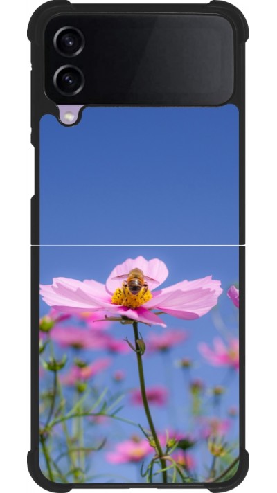 Samsung Galaxy Z Flip4 Case Hülle - Silikon schwarz Bee on a flower Spring 2026