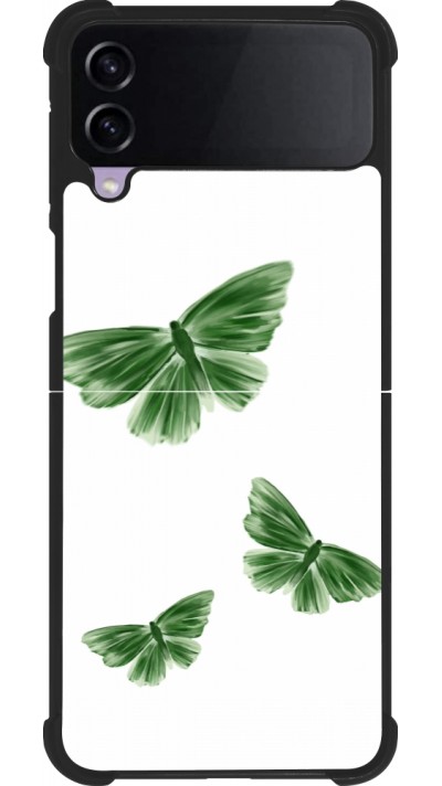 Samsung Galaxy Z Flip4 Case Hülle - Silikon schwarz Butterflies Spring 2026