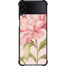 Samsung Galaxy Z Flip4 Case Hülle - Silikon schwarz Just Bloom Spring 2026