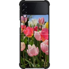 Samsung Galaxy Z Flip4 Case Hülle - Silikon schwarz Tulips Spring 2026