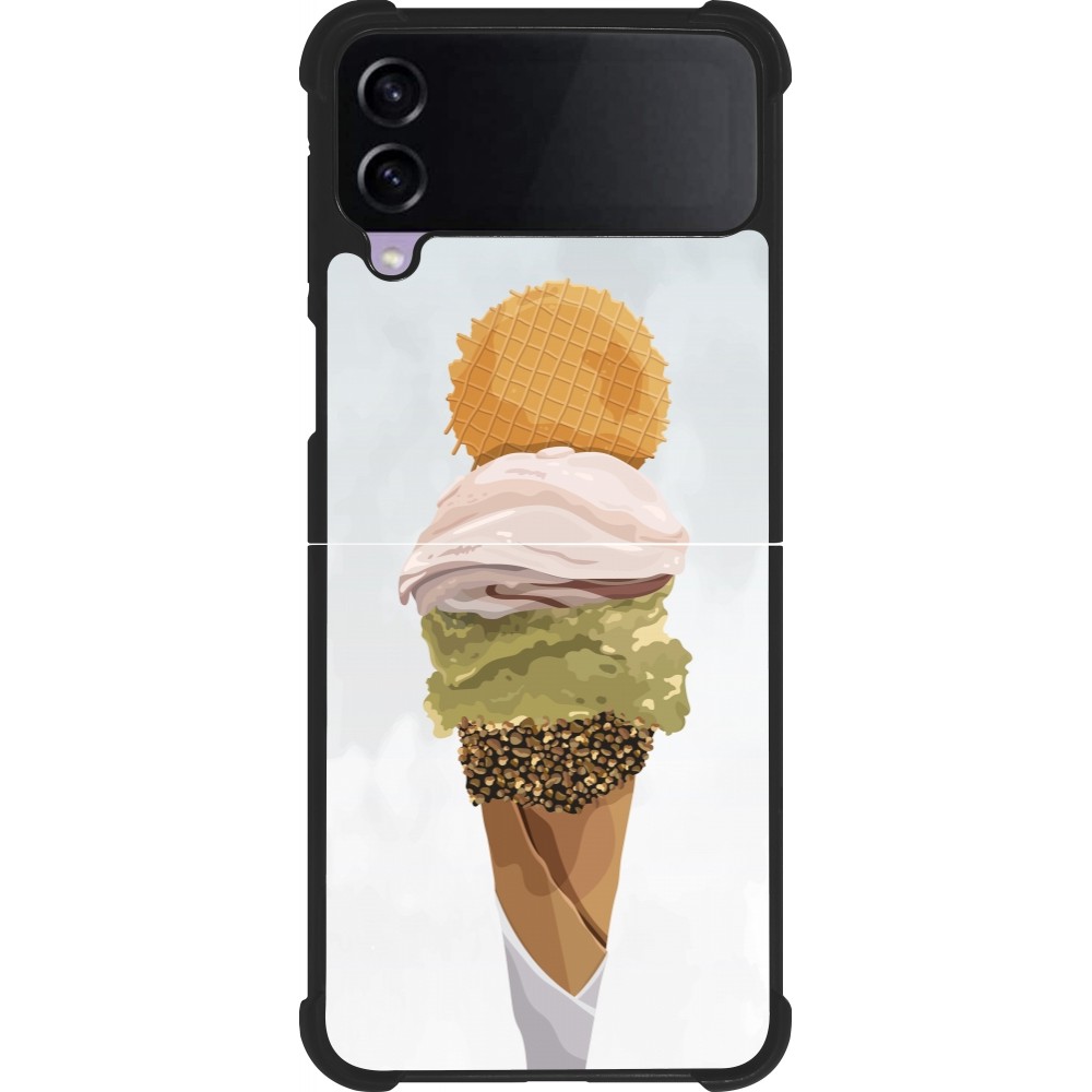 Samsung Galaxy Z Flip4 Case Hülle - Silikon schwarz Summer 2025 Cornet