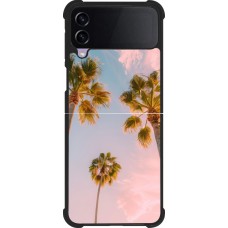 Samsung Galaxy Z Flip4 Case Hülle - Silikon schwarz Summer 2025 Palmiers