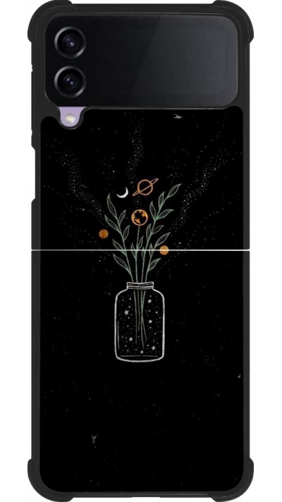 Samsung Galaxy Z Flip4 Case Hülle - Silikon schwarz Vase black