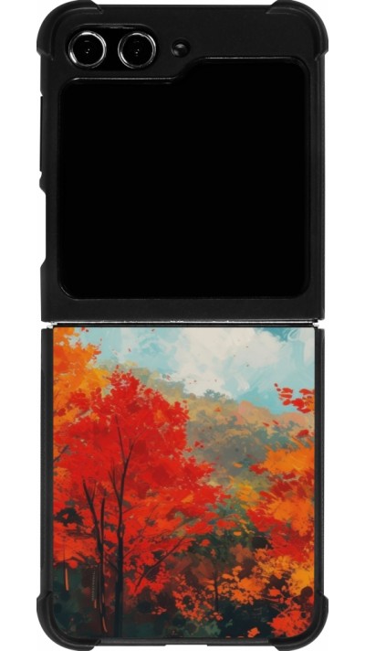 Samsung Galaxy Z Flip5 Case Hülle - Silikon schwarz Autumn 25 Fall in love