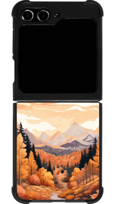 Samsung Galaxy Z Flip5 Case Hülle - Silikon schwarz Autumn 25 Mountains