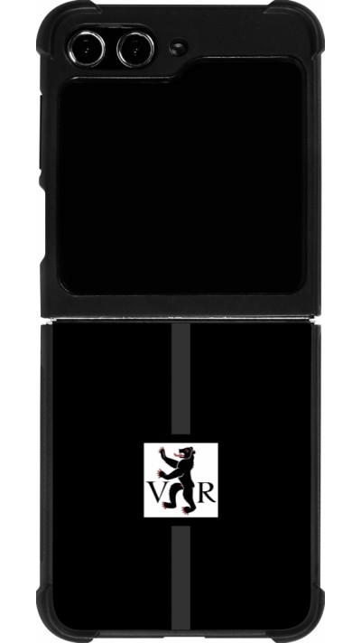 Coque Samsung Galaxy Z Flip5 - Silicone rigide noir Canton AR noir