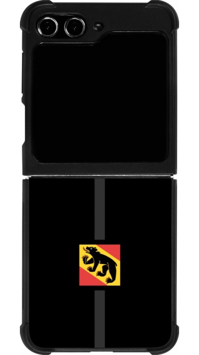 Coque Samsung Galaxy Z Flip5 - Silicone rigide noir Canton BE noir