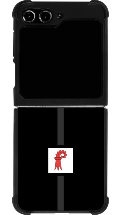 Coque Samsung Galaxy Z Flip5 - Silicone rigide noir Canton BL noir