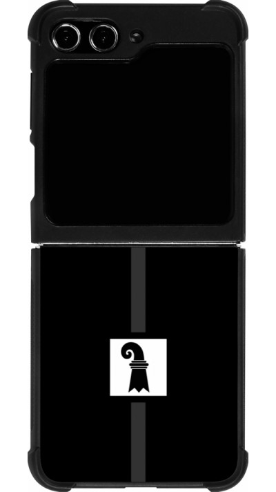 Coque Samsung Galaxy Z Flip5 - Silicone rigide noir Canton BS noir