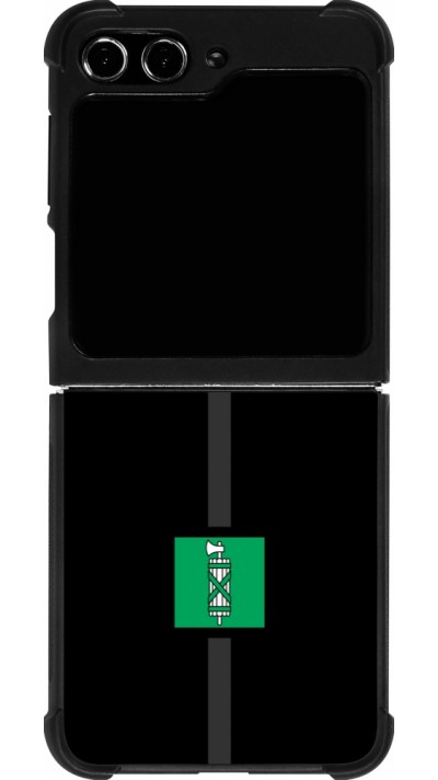 Coque Samsung Galaxy Z Flip5 - Silicone rigide noir Canton SG noir