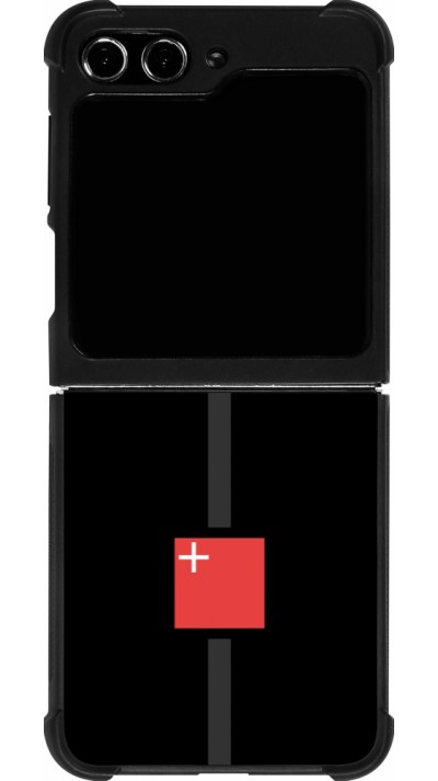 Coque Samsung Galaxy Z Flip5 - Silicone rigide noir Canton SZ noir