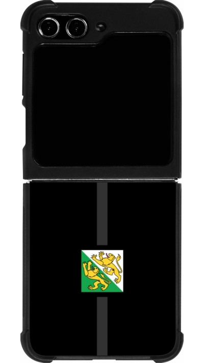 Coque Samsung Galaxy Z Flip5 - Silicone rigide noir Canton TG noir