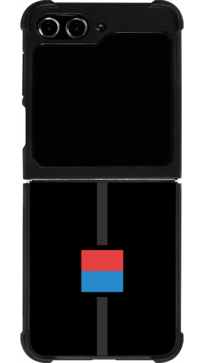 Coque Samsung Galaxy Z Flip5 - Silicone rigide noir Canton TI noir