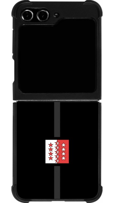 Coque Samsung Galaxy Z Flip5 - Silicone rigide noir Canton VS noir