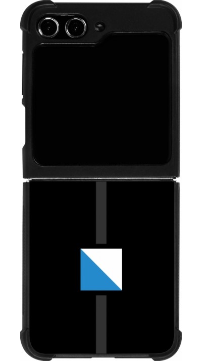 Coque Samsung Galaxy Z Flip5 - Silicone rigide noir Canton ZH noir