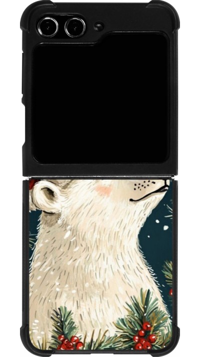 Samsung Galaxy Z Flip5 Case Hülle - Silikon schwarz Christmas 25 Bear