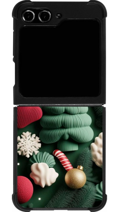 Samsung Galaxy Z Flip5 Case Hülle - Silikon schwarz Christmas 25 Christmas textiles