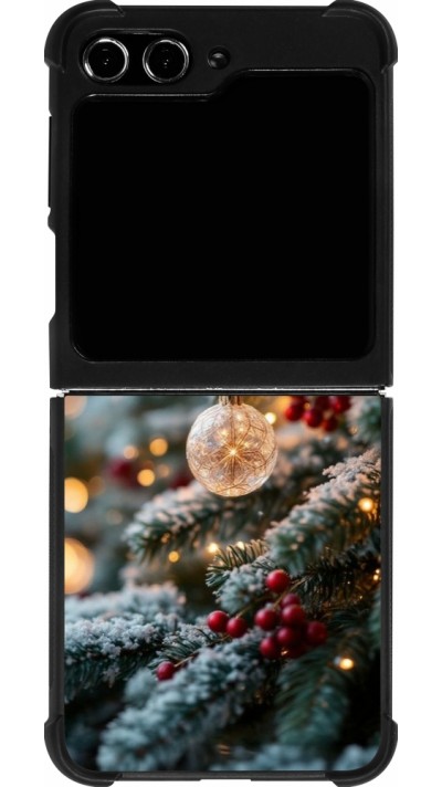 Samsung Galaxy Z Flip5 Case Hülle - Silikon schwarz Christmas 25 Xmas Decorated Tree