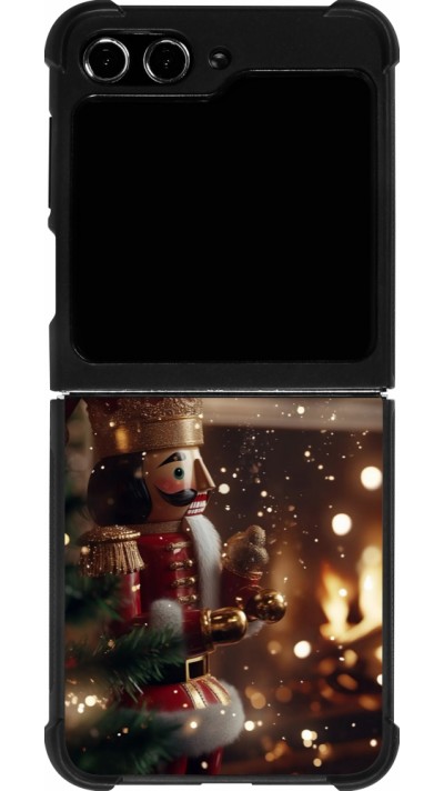 Samsung Galaxy Z Flip5 Case Hülle - Silikon schwarz Christmas 25 Xmas Nutcracker