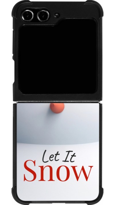 Samsung Galaxy Z Flip5 Case Hülle - Silikon schwarz Christmas 25 Xmas Snowman