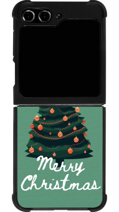 Samsung Galaxy Z Flip5 Case Hülle - Silikon schwarz Christmas 25 Xmas Tree