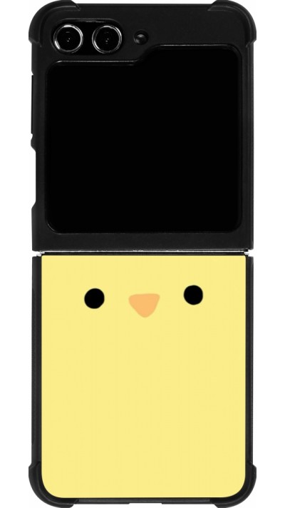 Samsung Galaxy Z Flip5 Case Hülle - Silikon schwarz Easter 2026 Little chicken