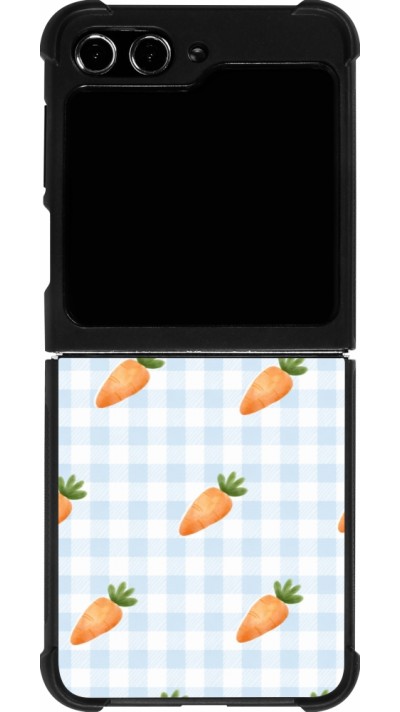 Samsung Galaxy Z Flip5 Case Hülle - Silikon schwarz Easter 2026 Pattern carrots