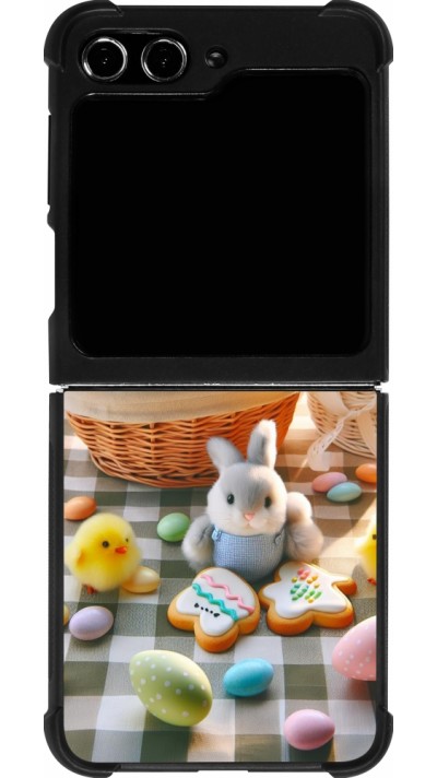 Samsung Galaxy Z Flip5 Case Hülle - Silikon schwarz Ostern 2025 Osterkorb