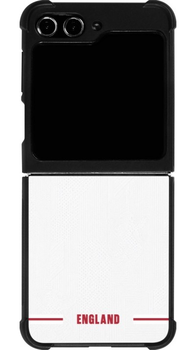 Samsung Galaxy Z Flip5 Case Hülle - Silikon schwarz England 2026 personalisierbares Fussballtrikot