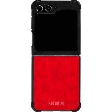 Samsung Galaxy Z Flip5 Case Hülle - Silikon schwarz Belgien 2026 personalisierbares Fussballtrikot
