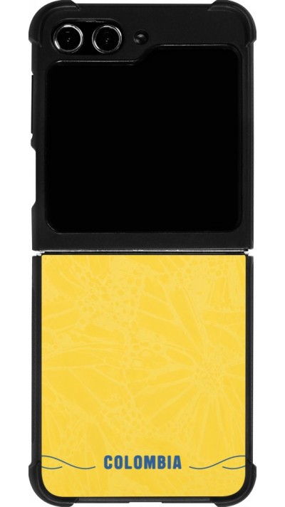 Samsung Galaxy Z Flip5 Case Hülle - Silikon schwarz Kolumbien 2026 personalisierbares Fussballtrikot