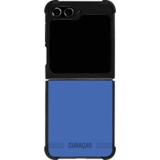 Samsung Galaxy Z Flip5 Case Hülle - Silikon schwarz Curaçao 2026 personalisierbares Fussballtrikot