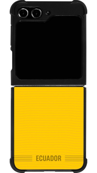 Samsung Galaxy Z Flip5 Case Hülle - Silikon schwarz Ecuador 2026 personalisierbares Fussballtrikot