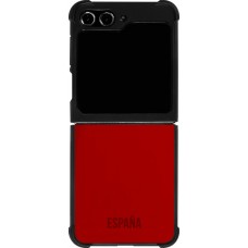 Samsung Galaxy Z Flip5 Case Hülle - Silikon schwarz Spanien 2022 personalisierbares Fußballtrikot