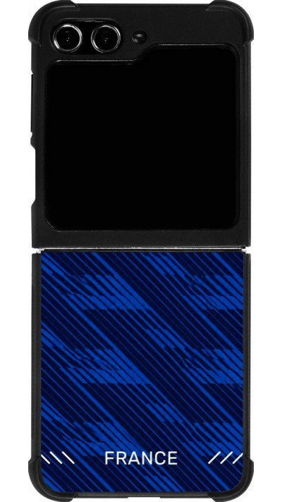 Samsung Galaxy Z Flip5 Case Hülle - Silikon schwarz Frankreich 2026 personalisierbares Fussballtrikot